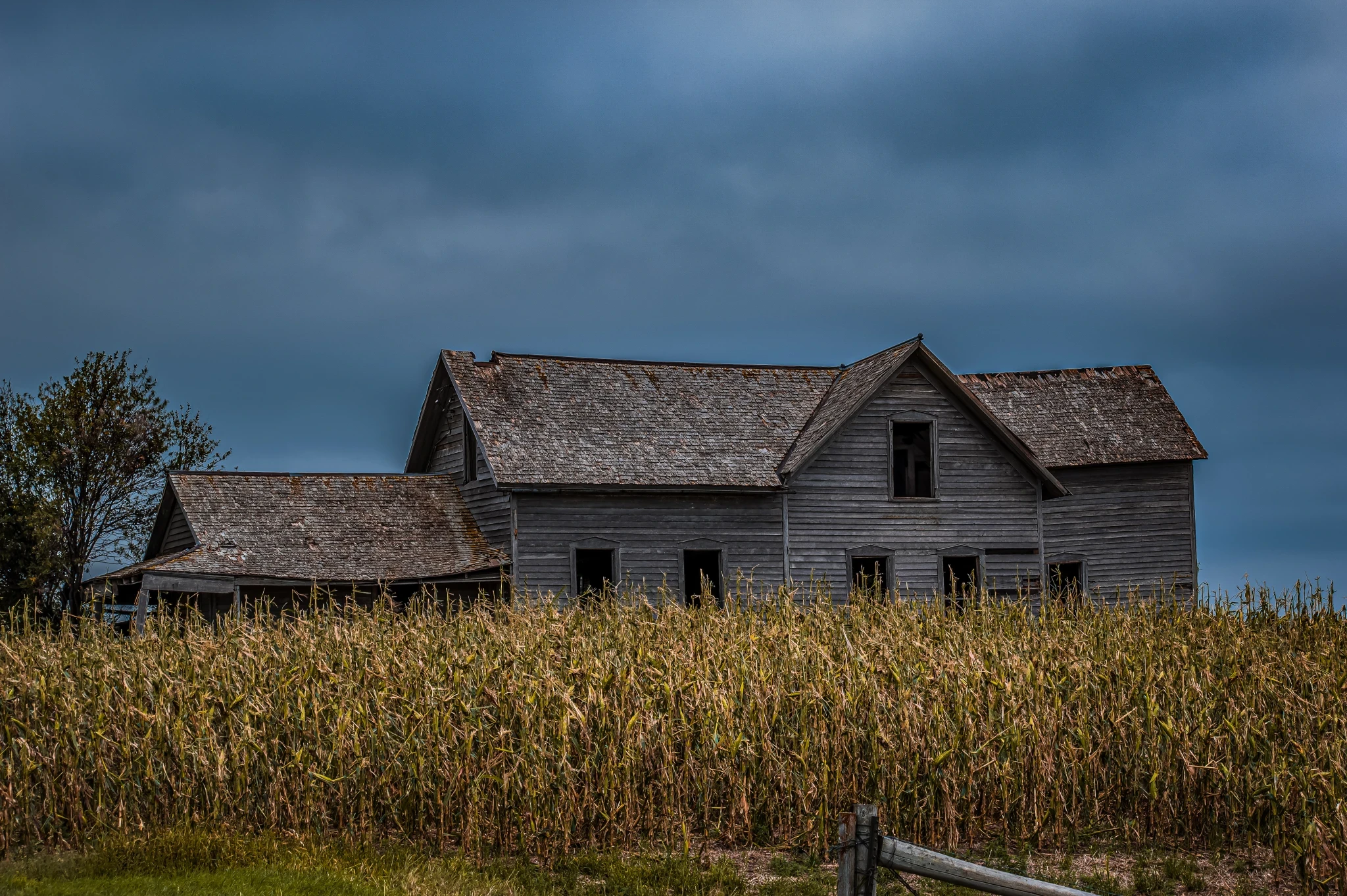Urbex photograph, Selby farm houses