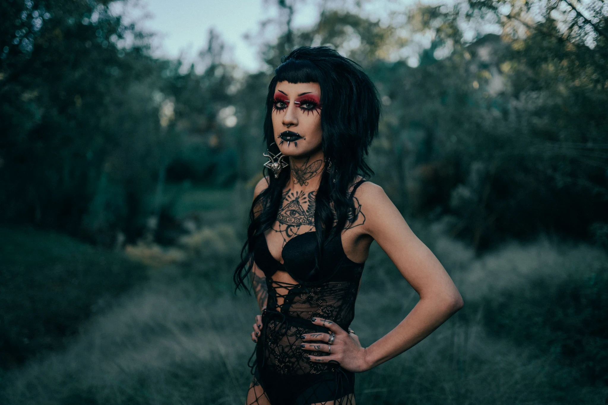 Alternative portrait, Storm and Maritza Halloween series