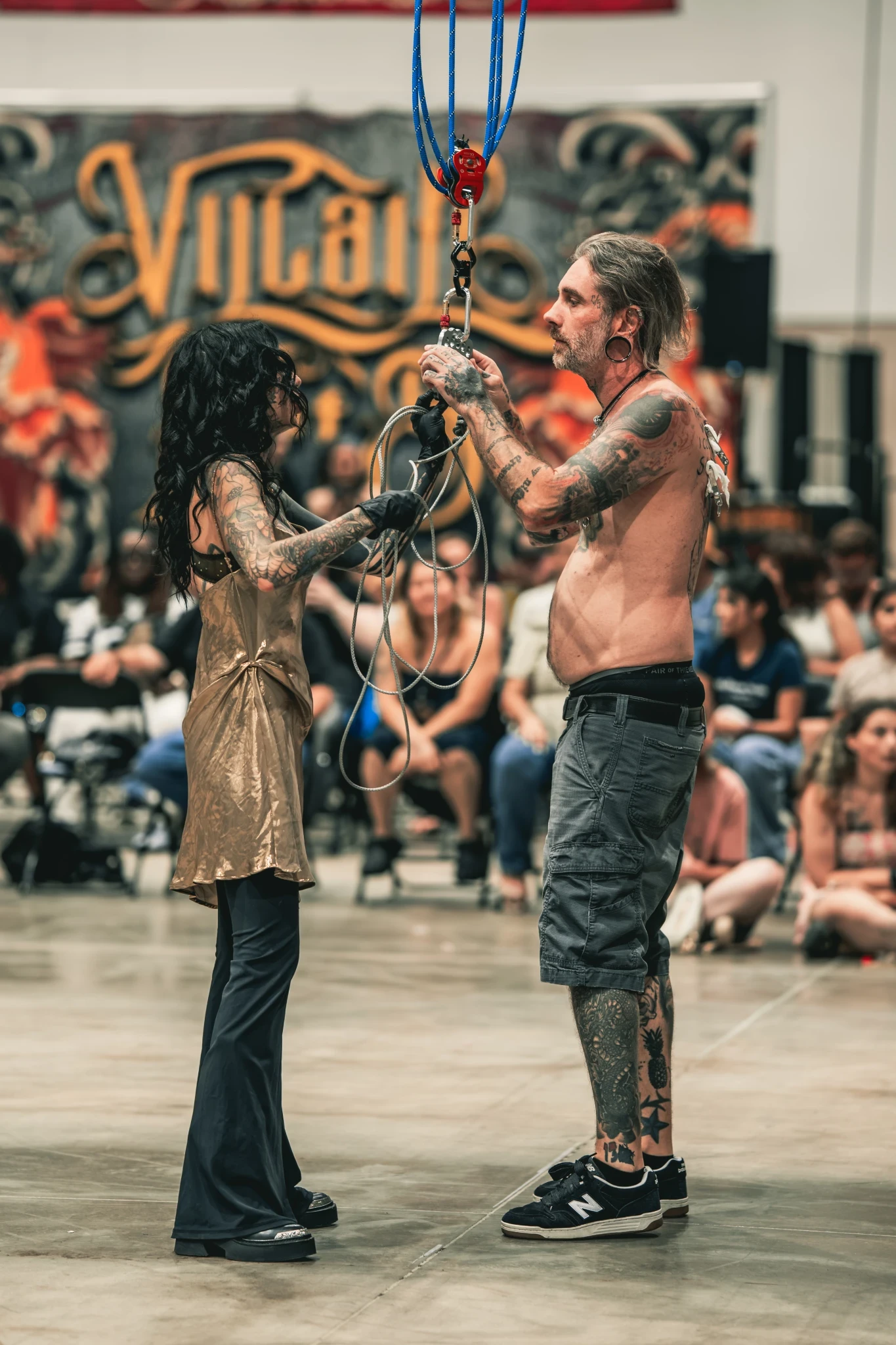 Body suspension and tattoo culture photograph, Cenobyte Suspension Convention
