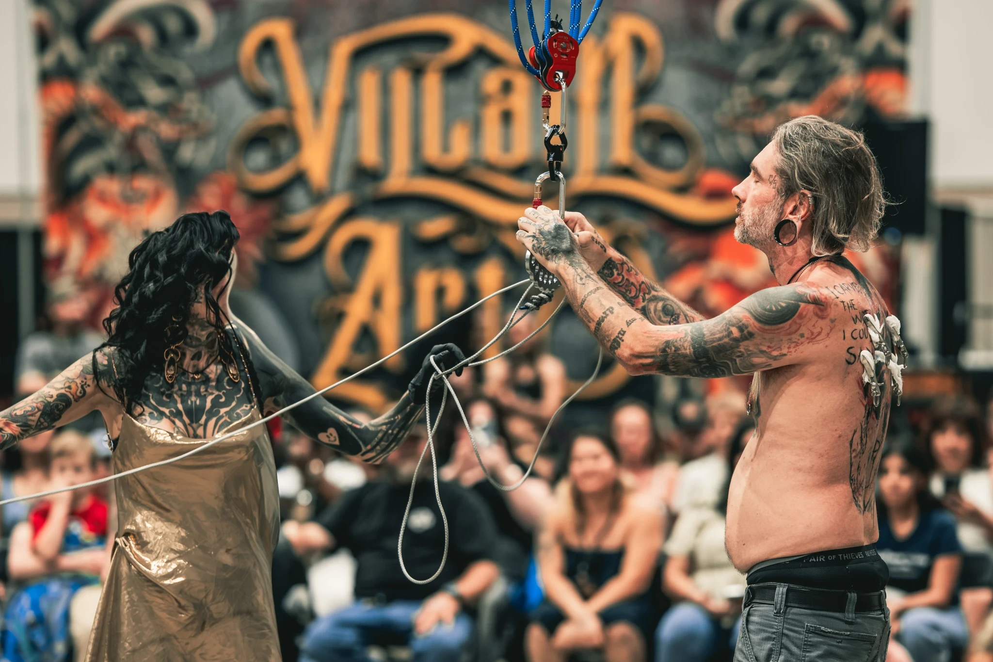 Body suspension and tattoo culture photograph, Cenobyte Suspension Convention
