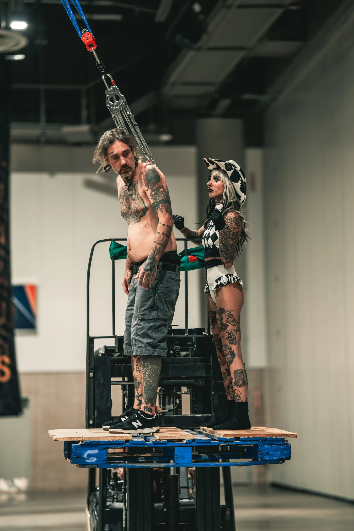Body suspension and tattoo culture photograph, Cenobyte Suspension Convention