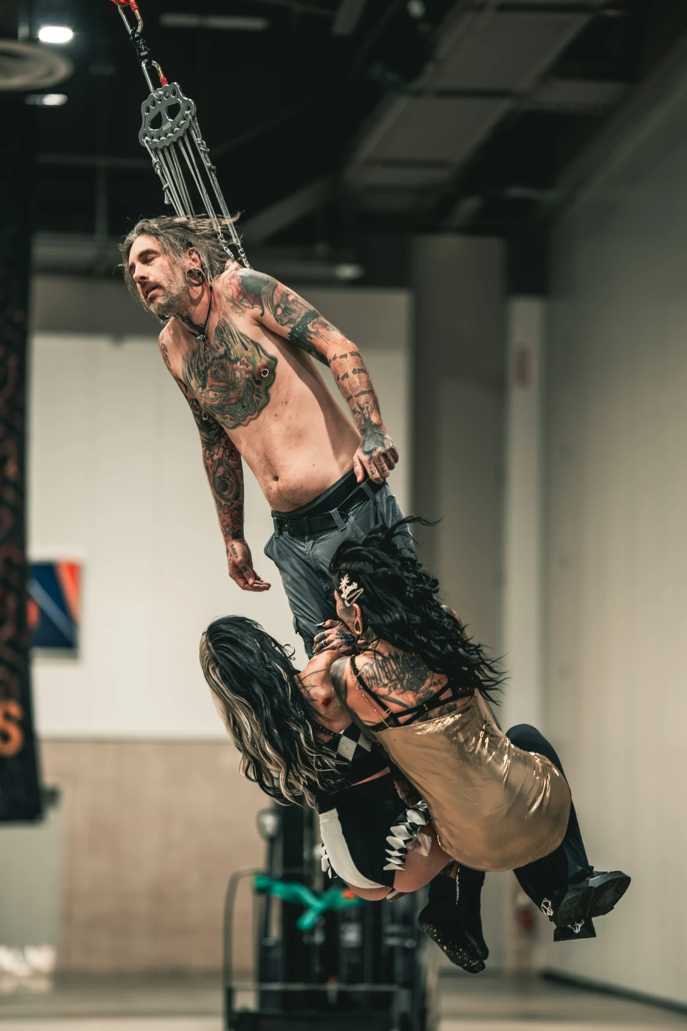 Body suspension and tattoo culture photograph, Cenobyte Suspension Convention